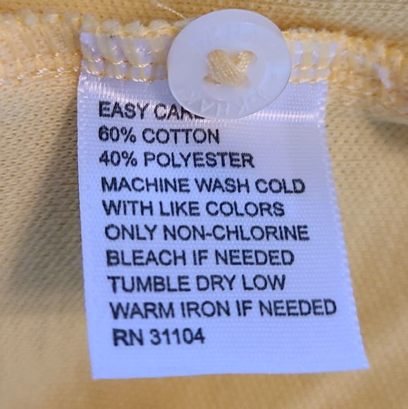 (1562) J.KHAKI Boys Casual Short Sleeve Polo Shirt,  Size: 7 Color: Yellow - Picture 12 of 13